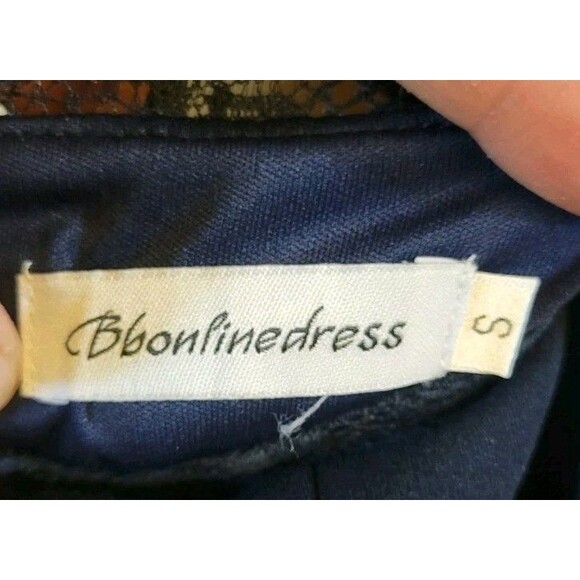 Navy Bbonline dress Women Small Retro Look Cocktail Party Swing Dress - Picture 5 of 9